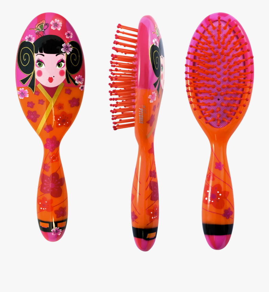 Transparent Hairbrush Png - Brosse A Cheveux Fille Png, Transparent Clipart