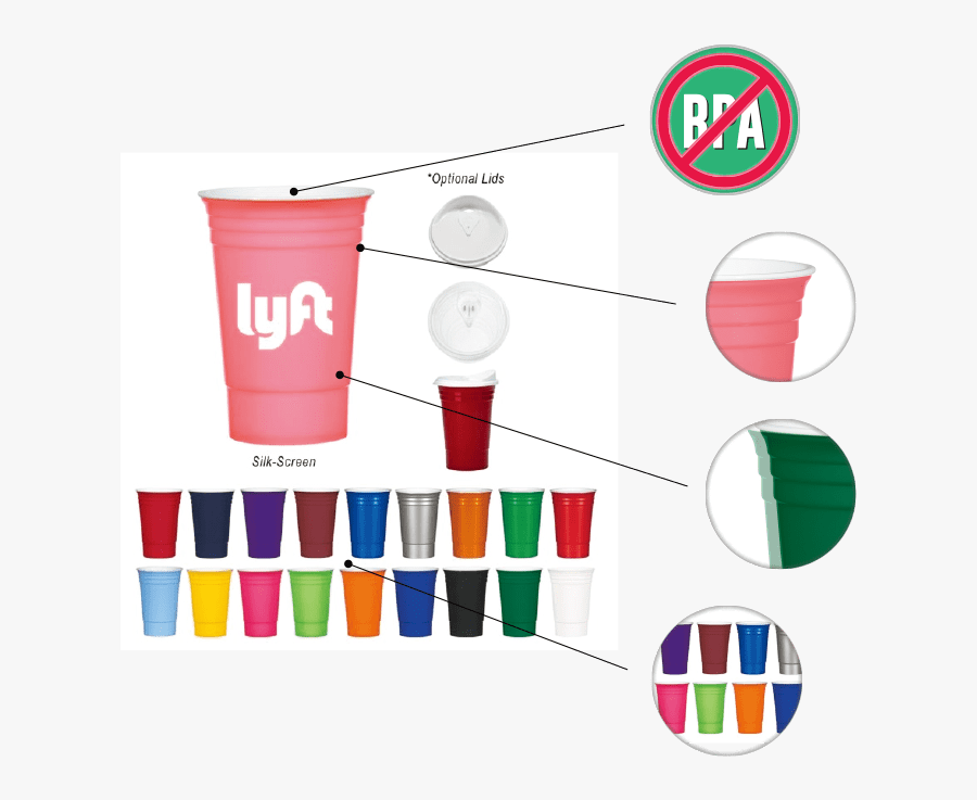 Reusable Party Hard Cups, Transparent Clipart