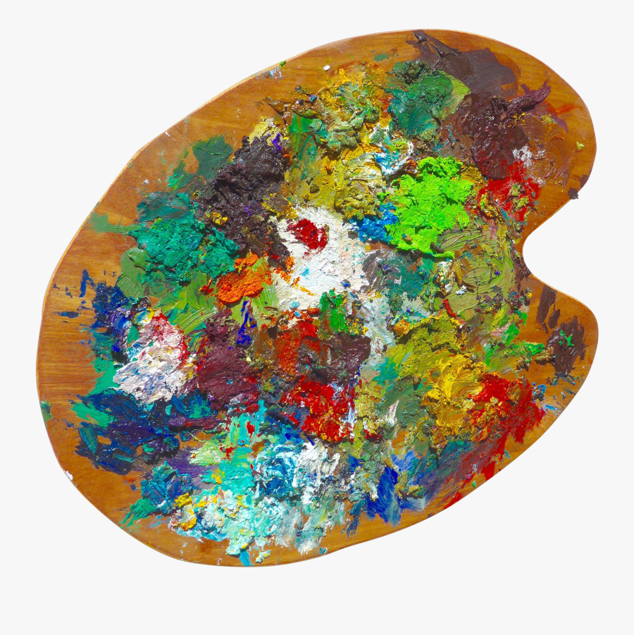 Clip Art French Artist Painting Palette - Visual Arts, Transparent Clipart