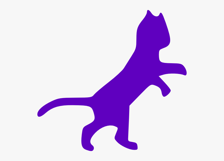 Purple Cat Dancing Clip Art - Cat Clip Art, Transparent Clipart