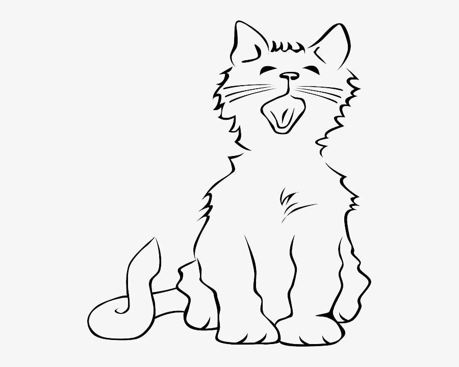 Transparent Cat Outline Png - Cat Clipart No Background, Transparent Clipart
