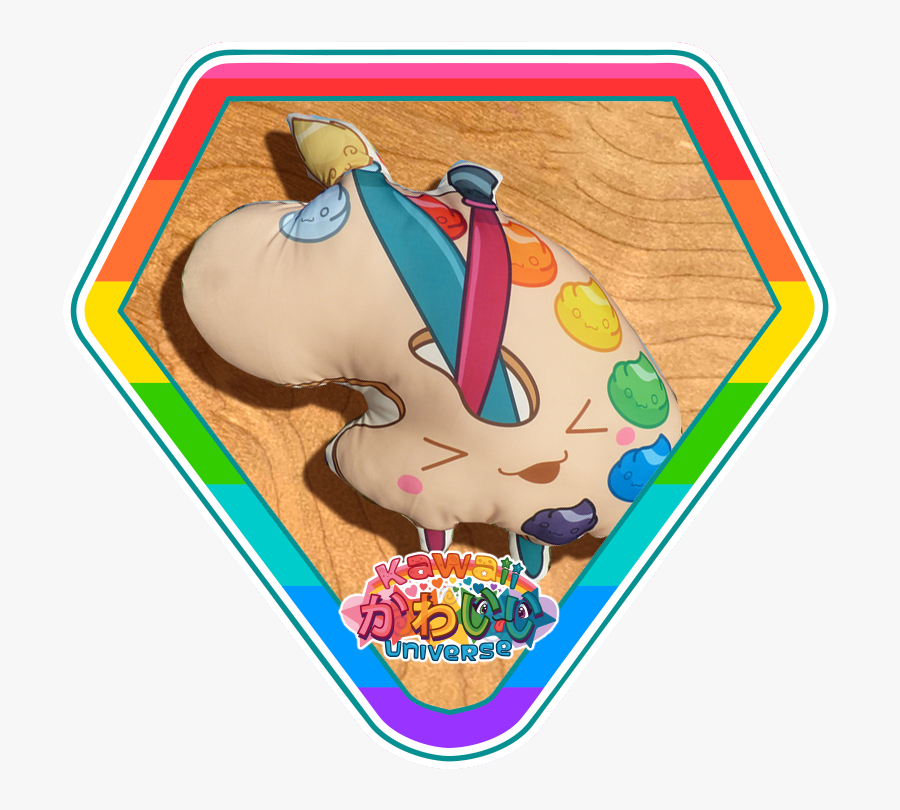 Kawaii Universe Cute Paint Pallette Pillow Pic 01, Transparent Clipart