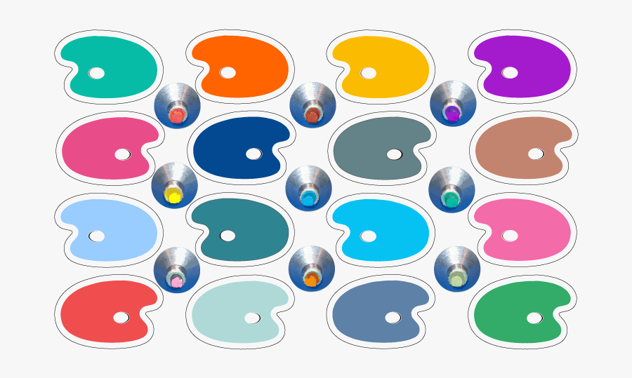 Palettes And Paint Tubes Tubes Paint Palettes Illustrator - Circle, Transparent Clipart