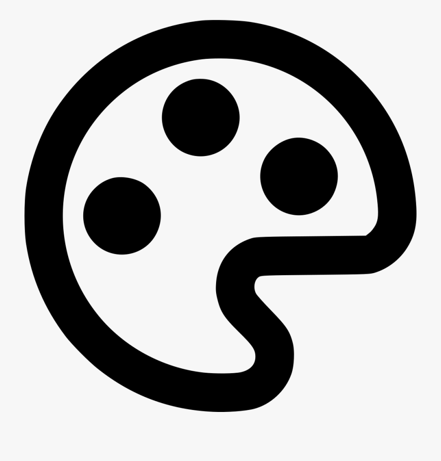 Paint Palette - Circle, Transparent Clipart