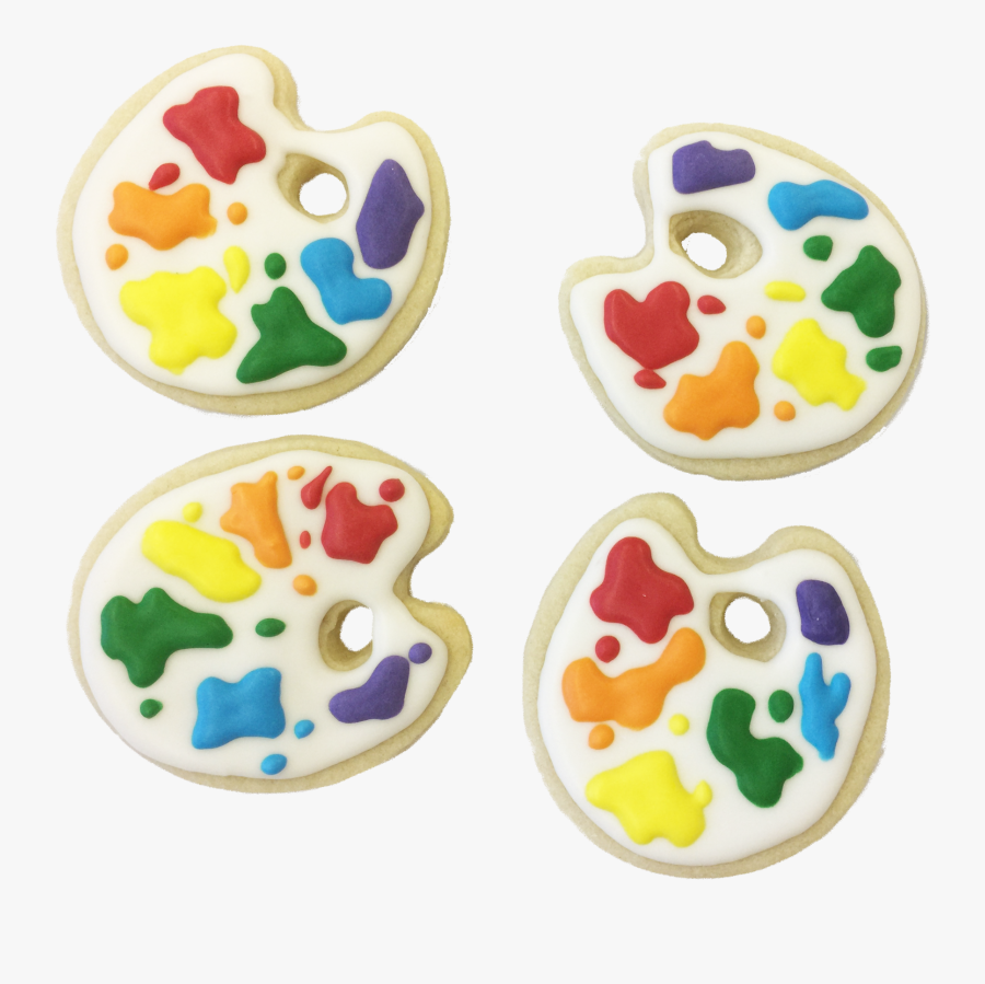 Paint Palette Cookies, Transparent Clipart