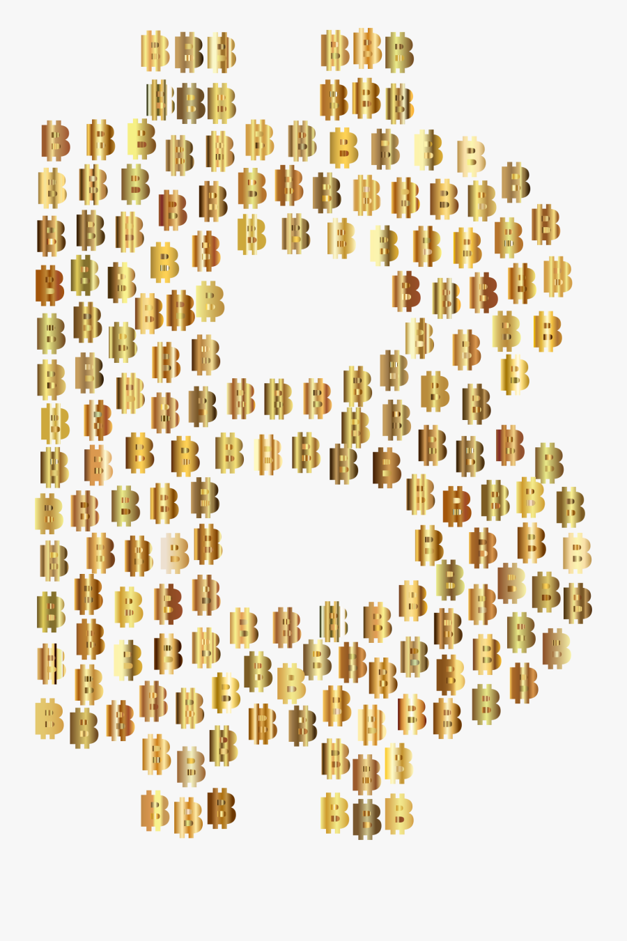 Transparent Bit Coin Png - Design Of Logo Bitcoin, Transparent Clipart