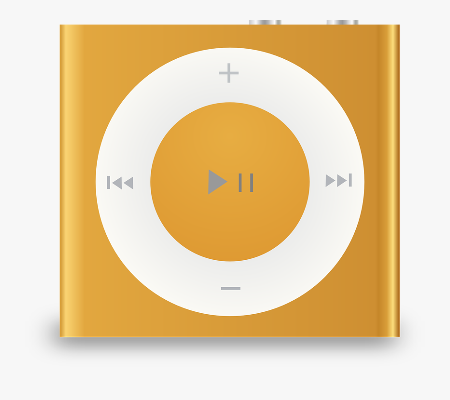 Ipod Shuffle 4th Generation Orange, Transparent Clipart