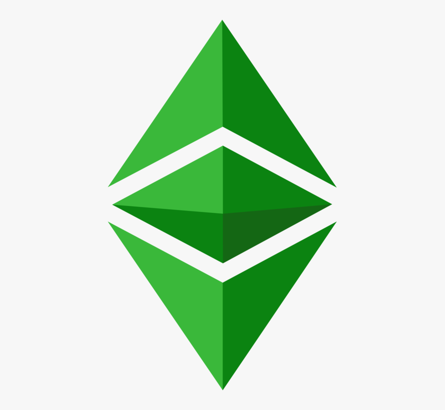 Triangle,symmetry,angle - Ethereum Classic Logo Transparent, Transparent Clipart