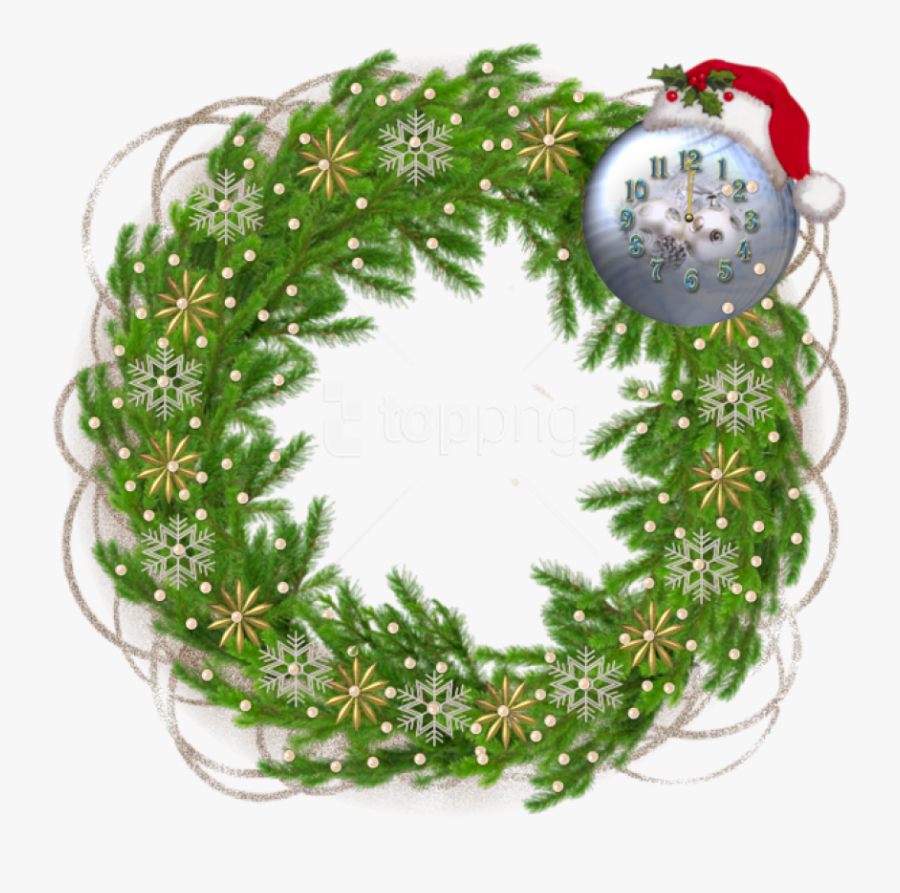 Green Santa Hat Png - Marcos Con Fondo Transparente De Navidad, Transparent Clipart