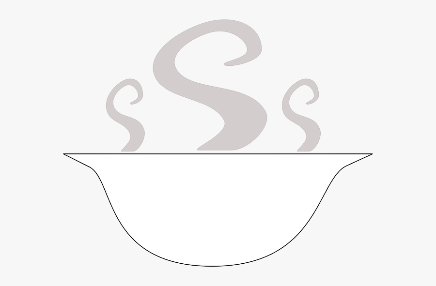 Cup Soup Clipart Black And White, Transparent Clipart