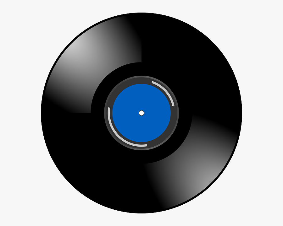 Blue Record Svg Clip Arts - Blue Record Disc, Transparent Clipart