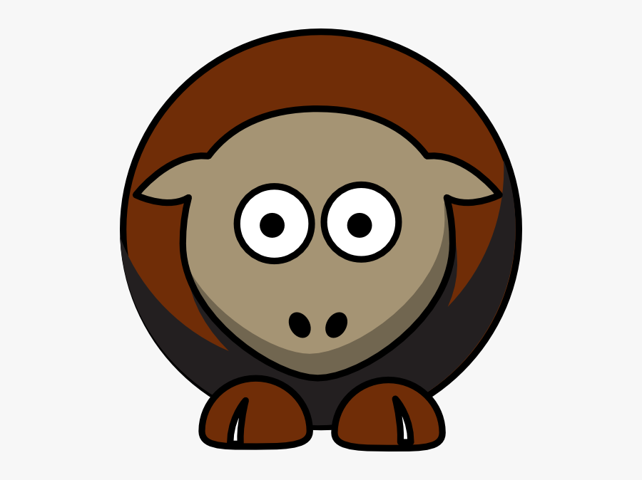 Cartoon Sheep Clipart Brown Sheep, Transparent Clipart