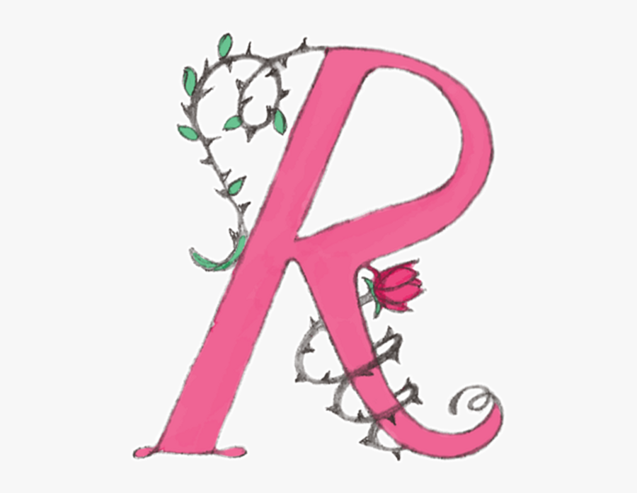 Flower Clipart Alphabet R - Illustration, Transparent Clipart