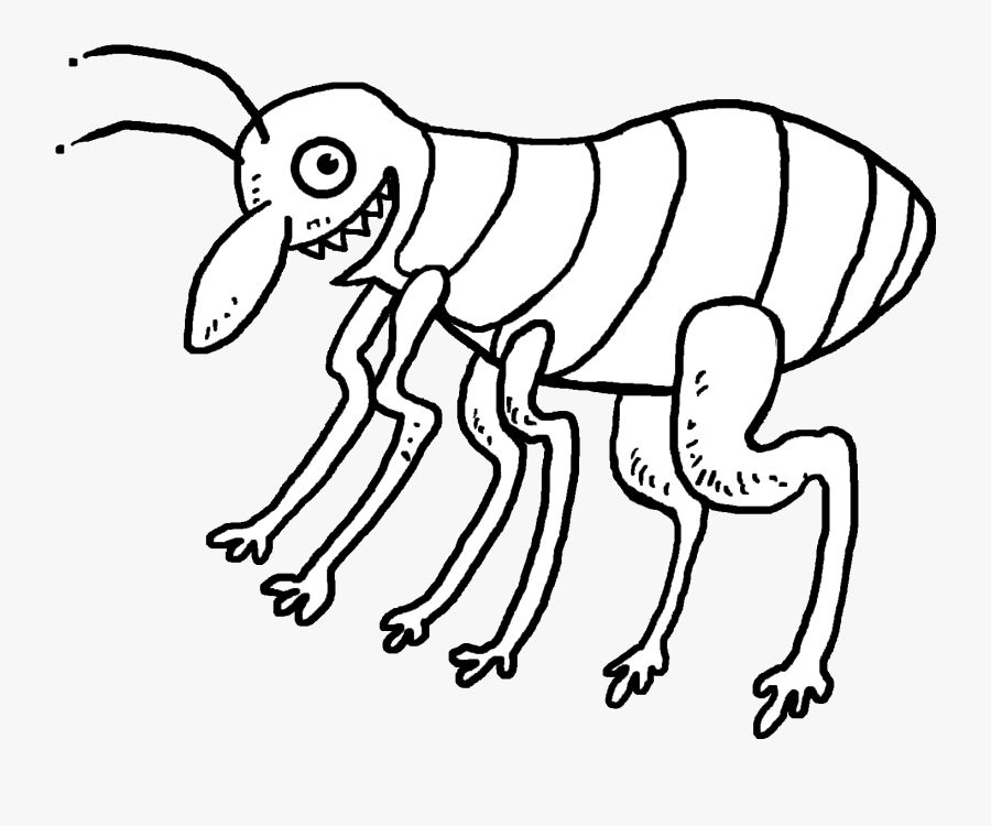 Flea Clipart Black And White, Transparent Clipart