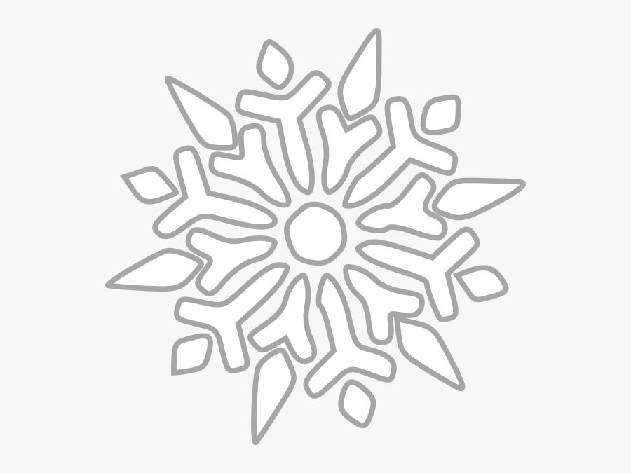 Snowflake Black And White Clipart, Transparent Clipart