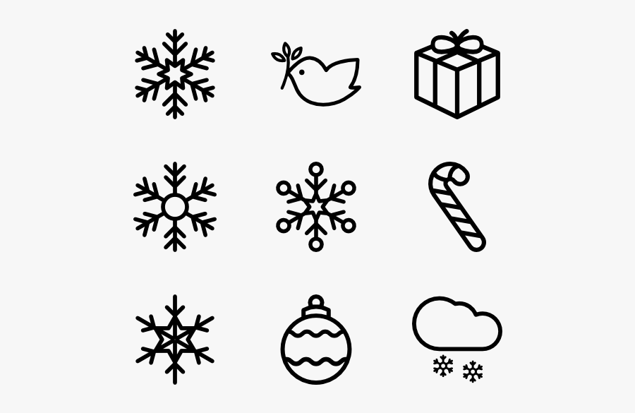 Merry Christmas Line - Times New Roman Font Numbers, Transparent Clipart