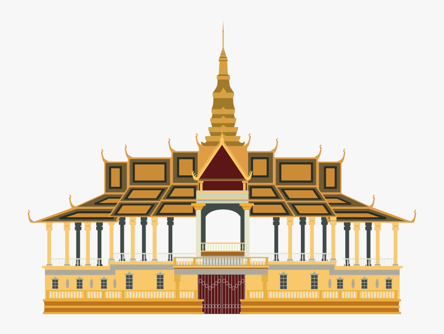 Palace Png Hd - Royal Palace Phnom Penh Vector, Transparent Clipart