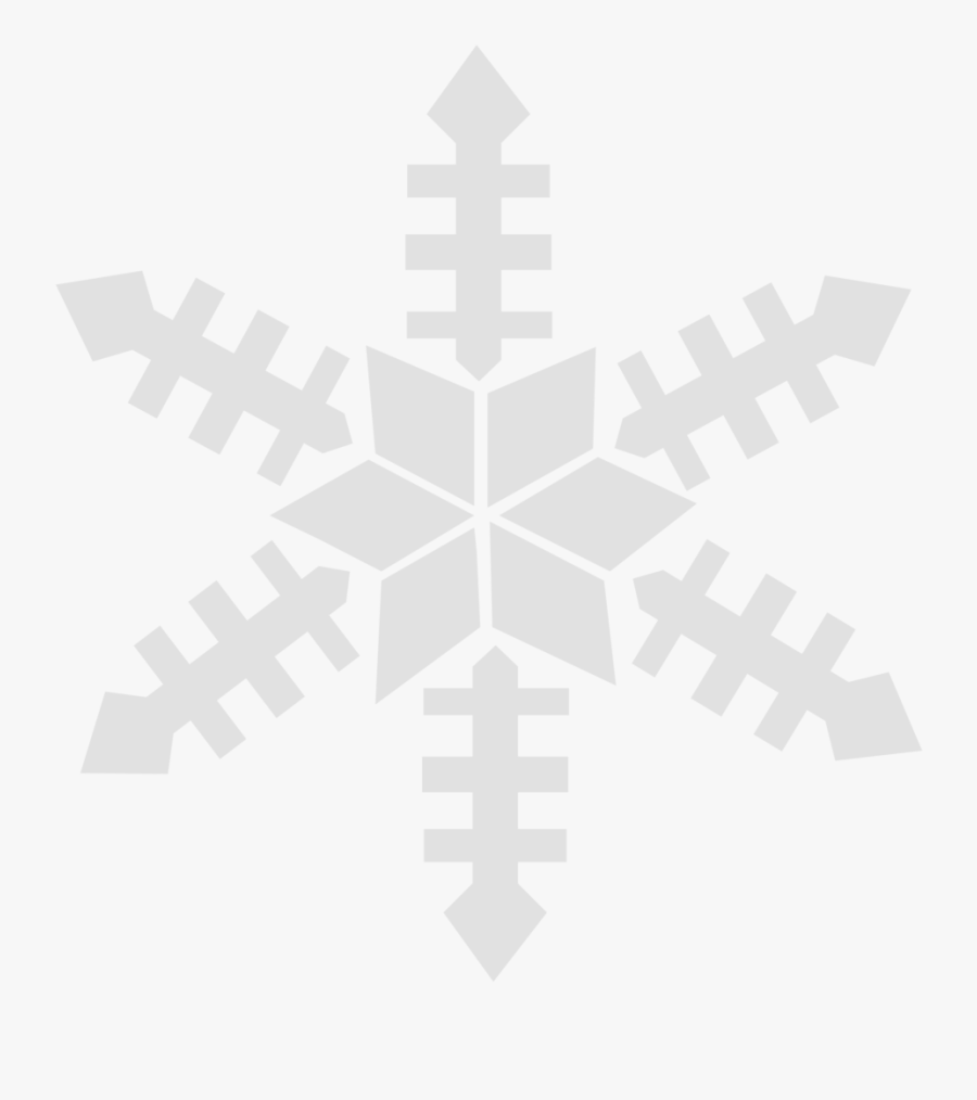 Gray Snowflake Clipart, Transparent Clipart
