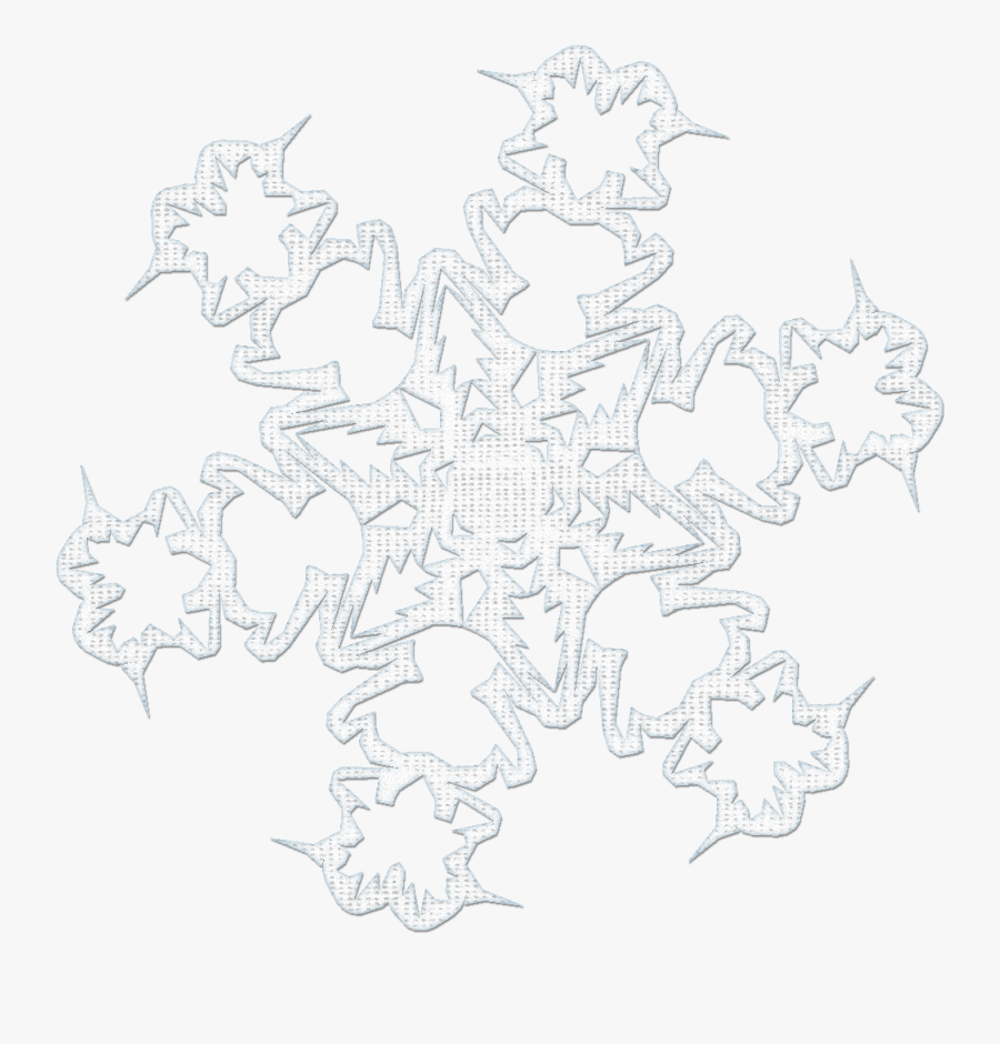 Clip Art Chalk Snowflakes - Motif, Transparent Clipart