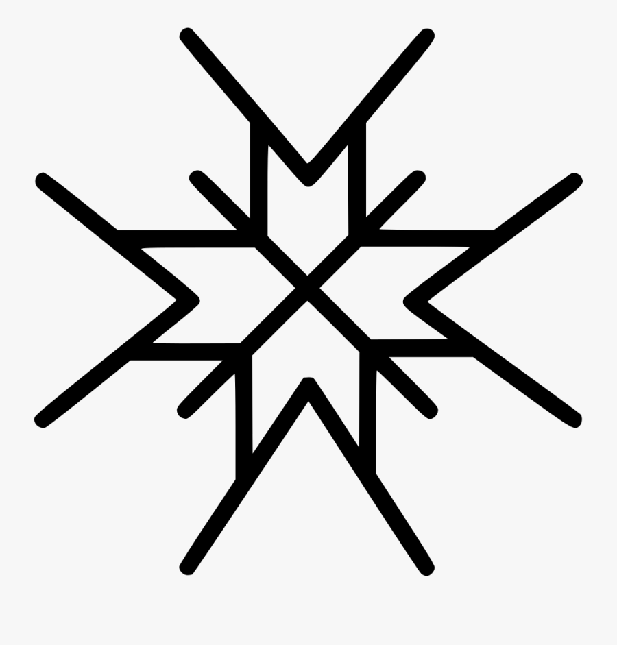 Beautiful Snowflake - Arrows Making A Cross, Transparent Clipart