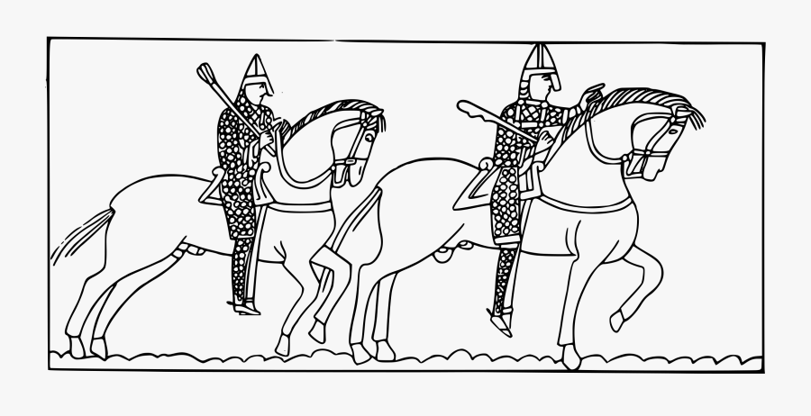 Norman Style Warriors Clip Arts - Normans Black And White, Transparent Clipart