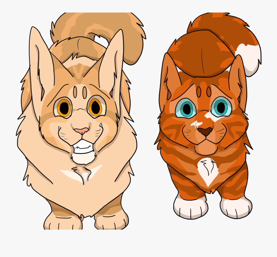 Little Lionkit And Flamekit From The Shadow Lion Au - Cartoon, Transparent Clipart