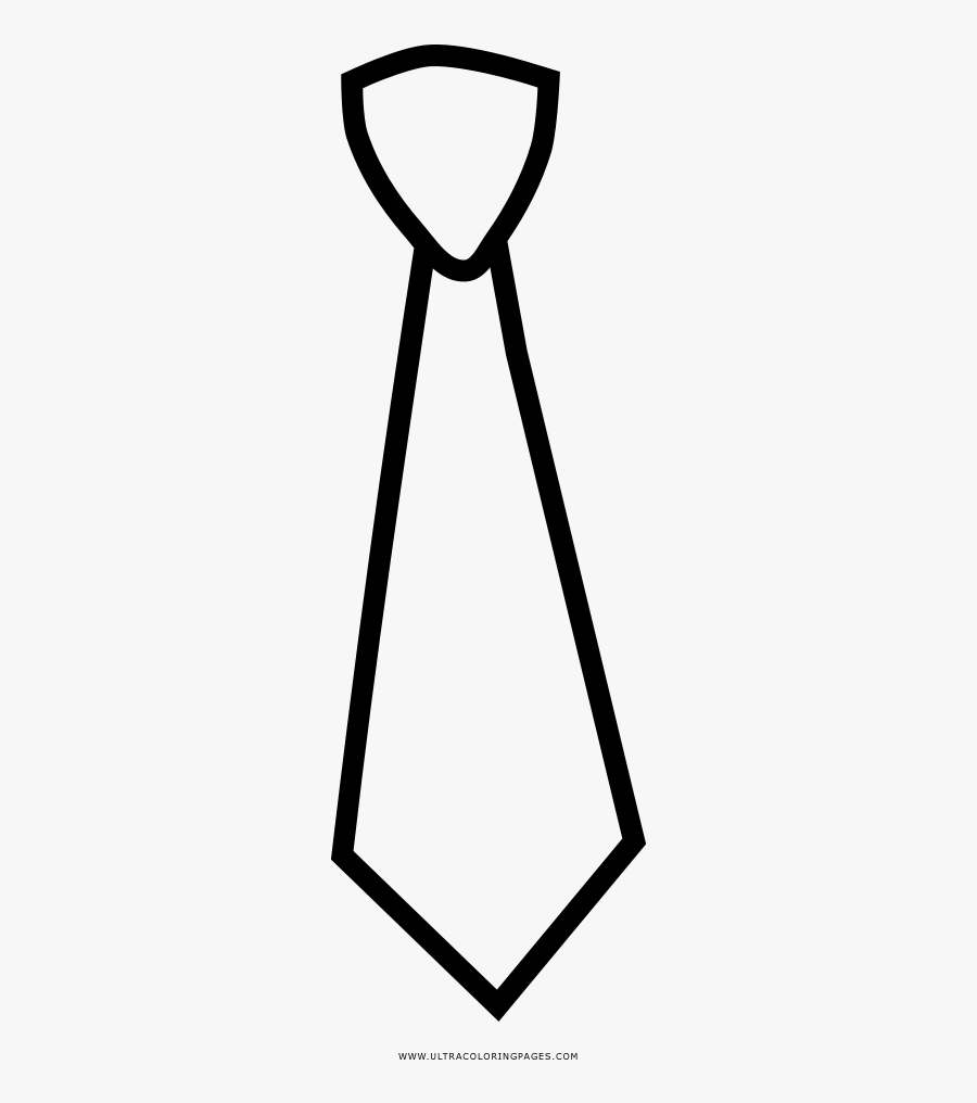 Necktie Drawing Bow Tie Coloring Book - Outline Drawing Of Tie, Transparent Clipart