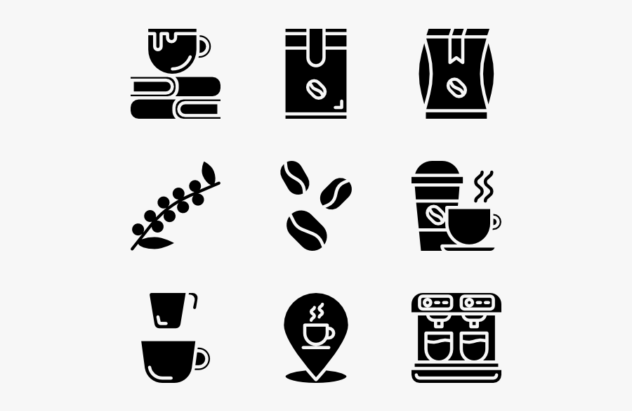 Coffee Shop - Illustrator Tools Icons Png, Transparent Clipart