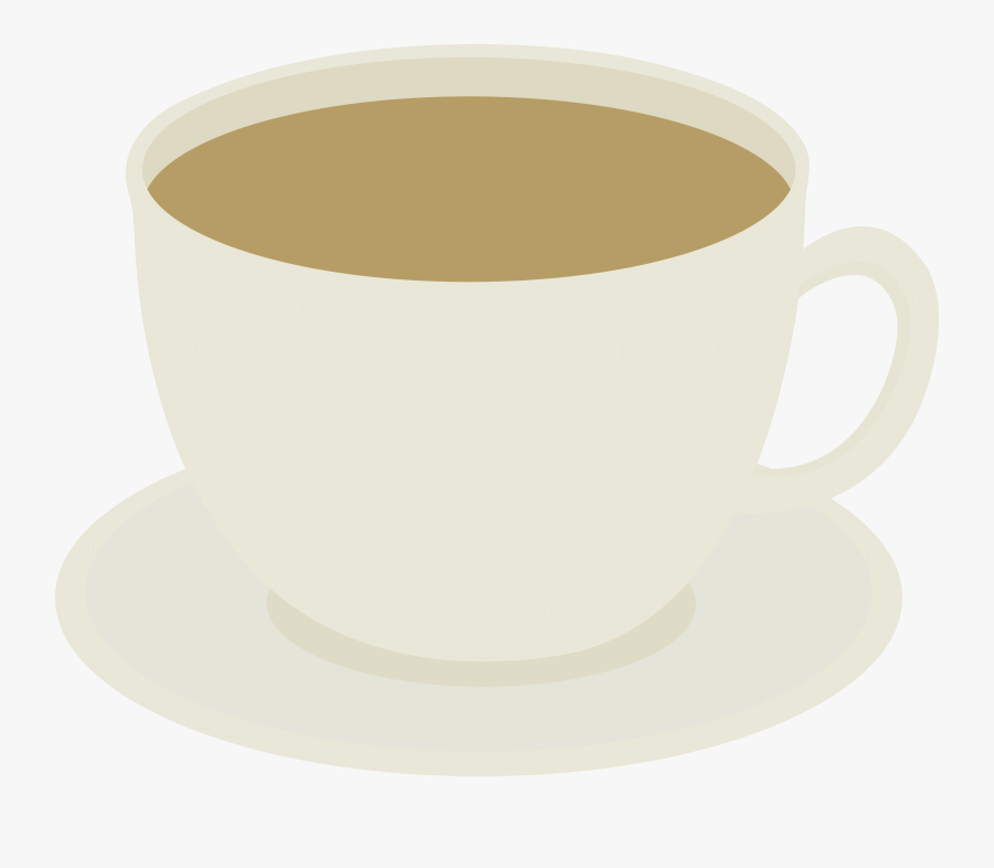 Coffee Cup Image - Coffee Mug On Plate, Transparent Clipart