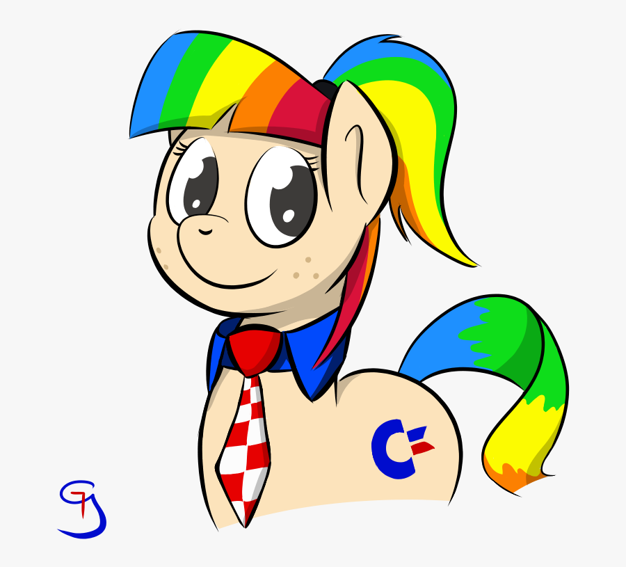 Glimglam, Commodore 64, Freckles, Necktie, Oc, Oc Only, - Cartoon, Transparent Clipart