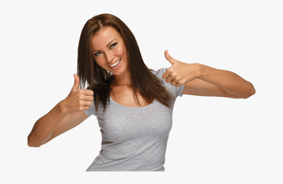 Fit Person Png - Woman Thumbs Up Png, Transparent Clipart