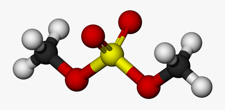 Dimethyl Sulfate Molecule 3d Balls By Ahrls - C Ch3 3i Structure, Transparent Clipart