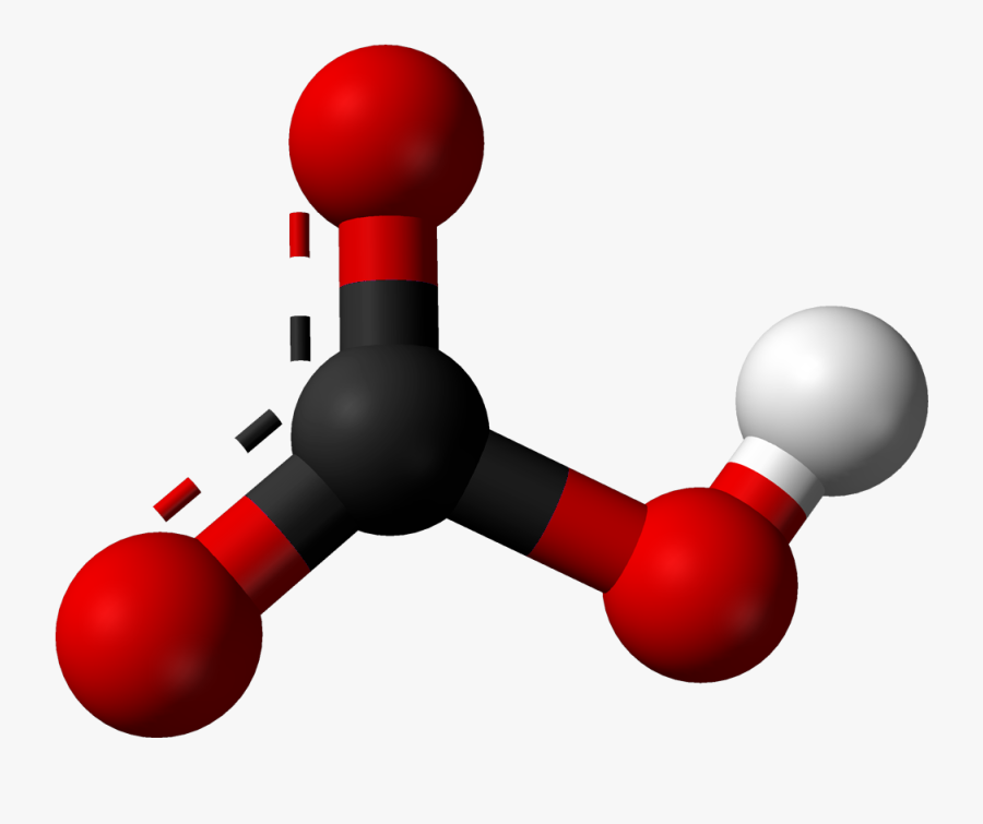 Bicarbonate Ion 3d Balls - Nitric Acid, Transparent Clipart