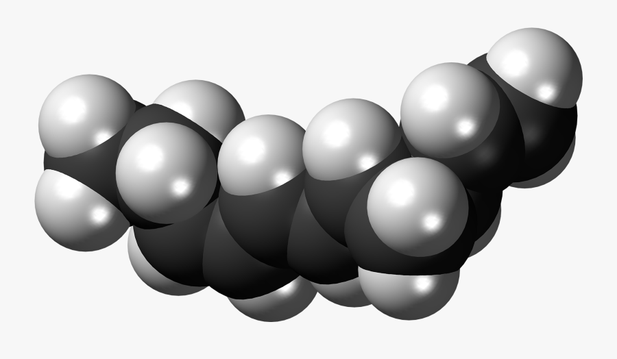 Dictyopterene B Molecule Spacefill - Illustration, Transparent Clipart