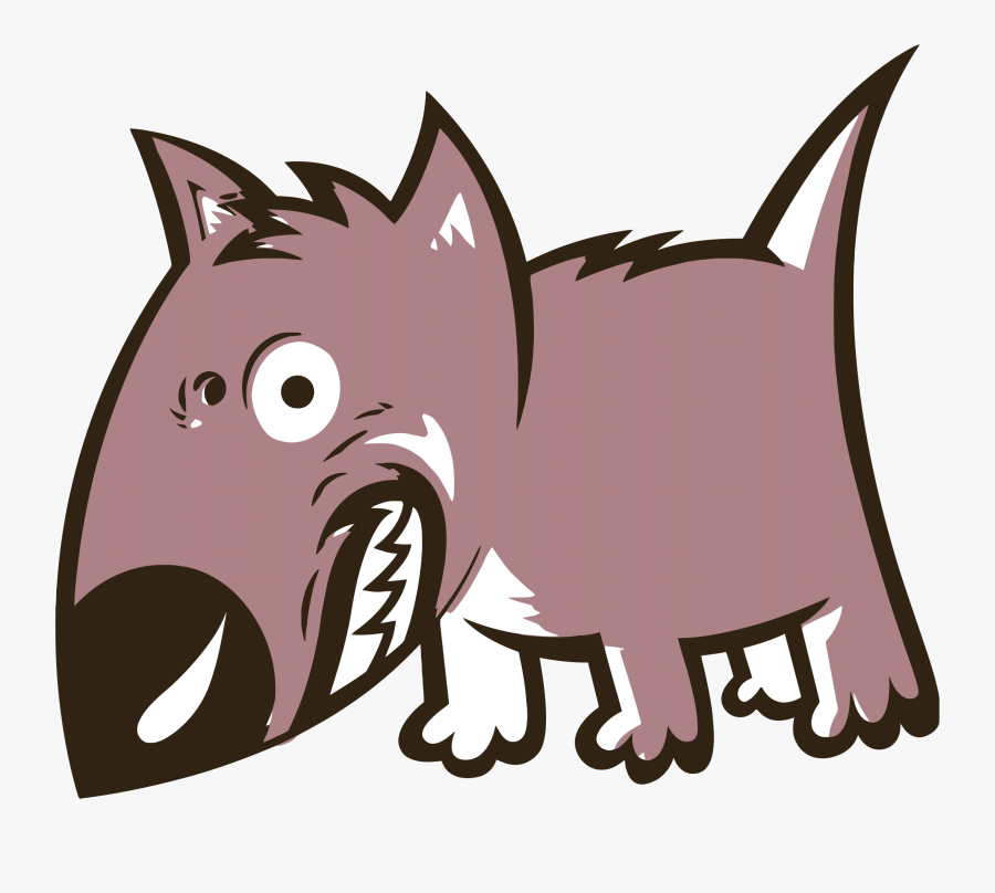 Clipart - Png Angry Dog Cartoon, Transparent Clipart