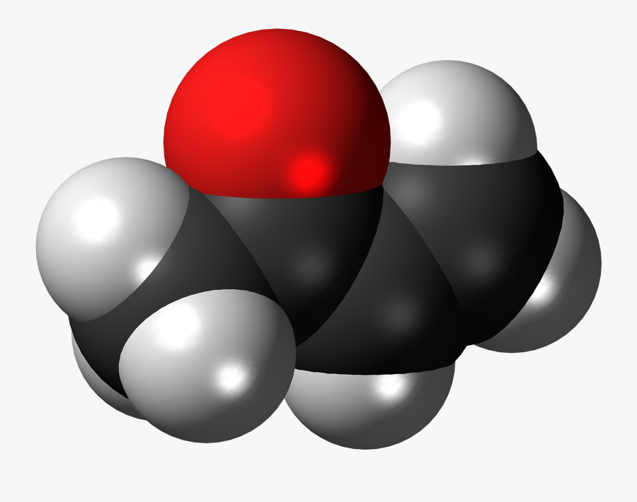 Methyl Vinyl Ketone Molecule Spacefill - Isoamyl Acetate, Transparent Clipart