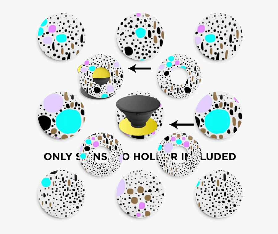 Confetti Skin Phone Holder - Circle, Transparent Clipart