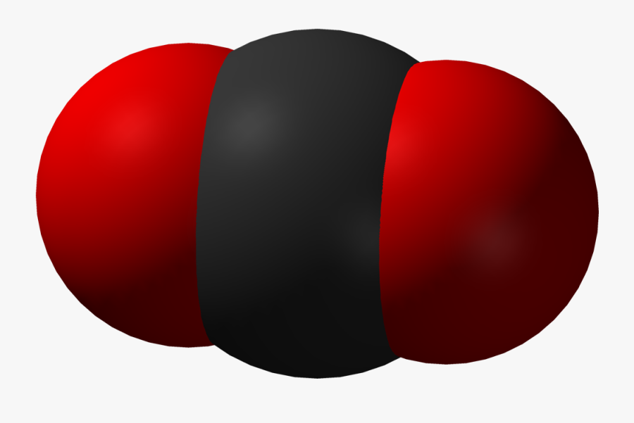 Oxygen Molecule Clipart - Molécule Dioxyde De Carbone, Transparent Clipart