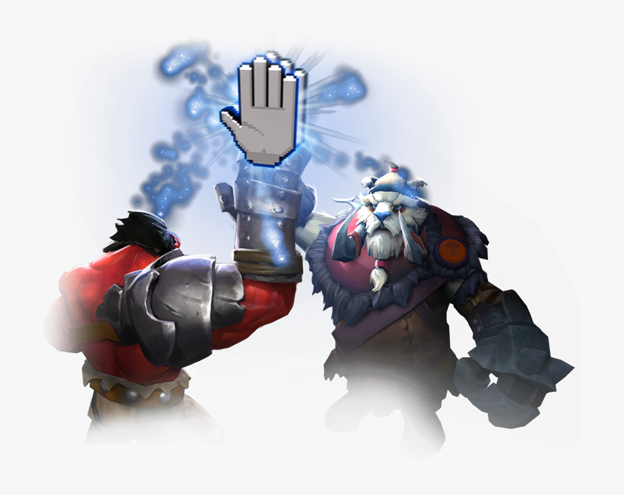 Dota 2 High Five, Transparent Clipart