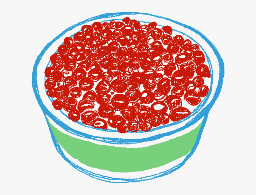 Fake Red Caviar - Food, Transparent Clipart