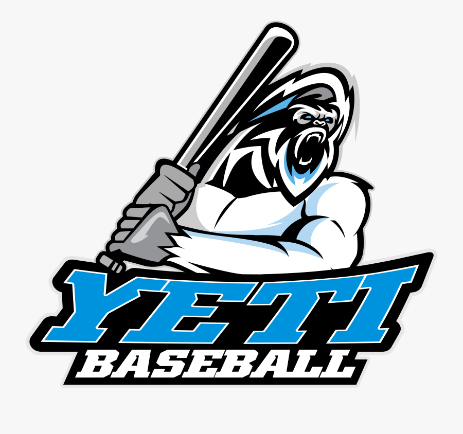 Yeti Baseball Logo, Transparent Clipart
