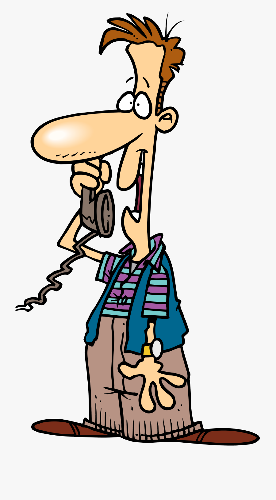 Things To Ask Unsolicited - Telephone Call Cartoon, Transparent Clipart