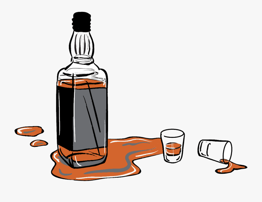 Whiskey Distilled Beverage Beer Scotch Whisky Clip - Whiskey Bottle Clip Art, Transparent Clipart