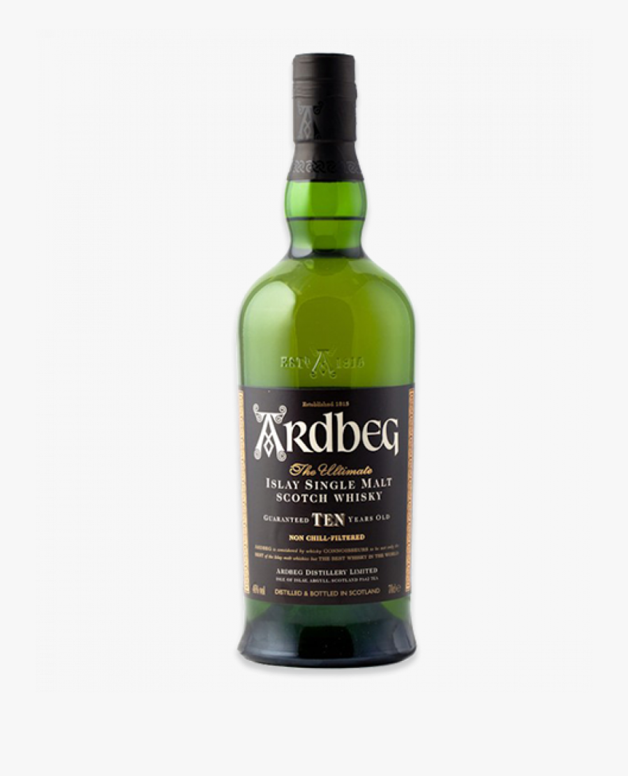 Ardbeg Single Malt Whisky Single Malt Scotch Whisky - Ardbeg 10 Years Old, Transparent Clipart