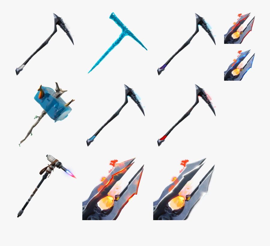 Fortnite V7 00 Leaked Cosmetics Skins Pickaxes Bac - Fortnite Season 7 Battle Pass Pickaxes, Transparent Clipart