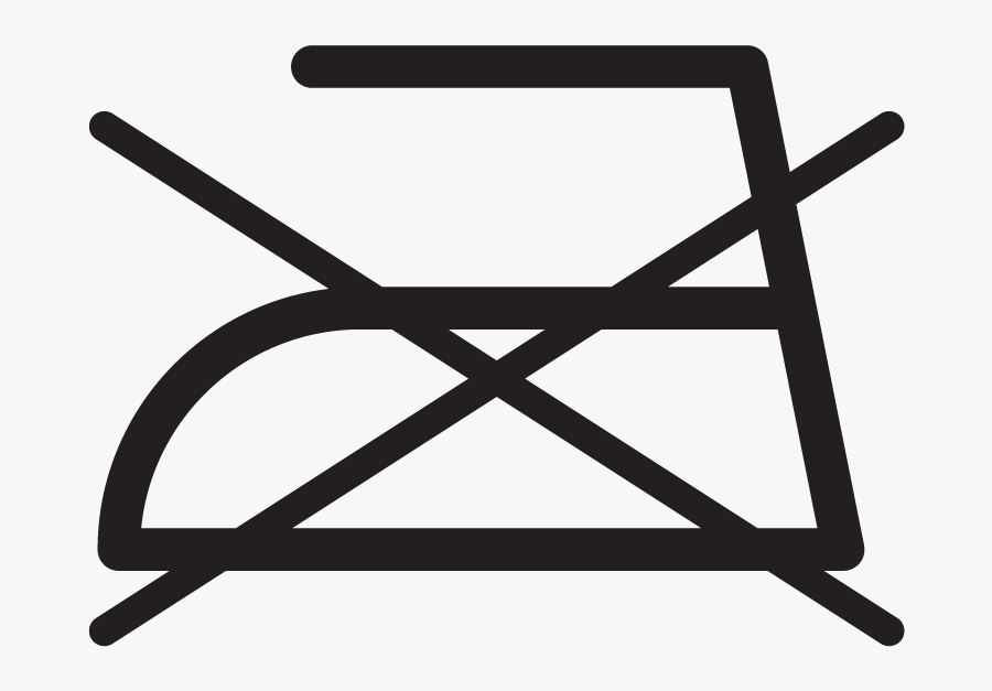 Lining - Pflegesymbol Nicht Bügeln, Transparent Clipart