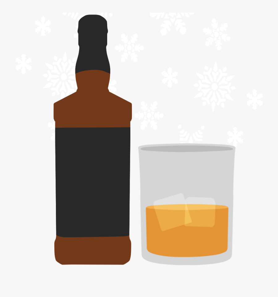 Winter Whiskey Tasting Festival - Glass Bottle, Transparent Clipart