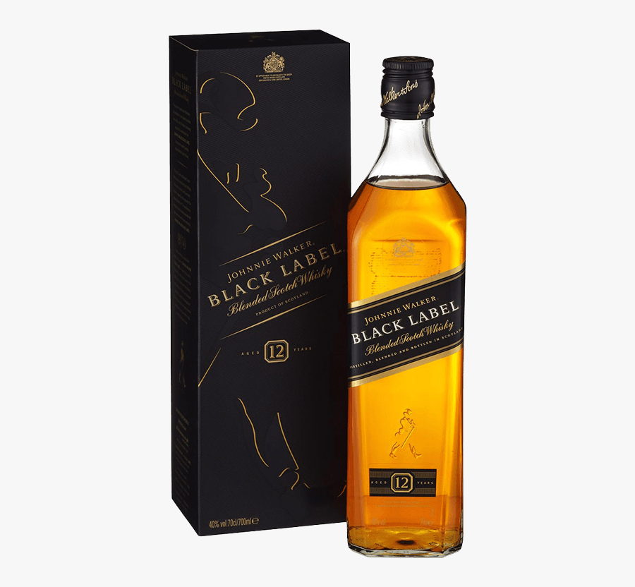 Clip Art Black Label Png - Johnnie Walker Black Label 700ml , Free