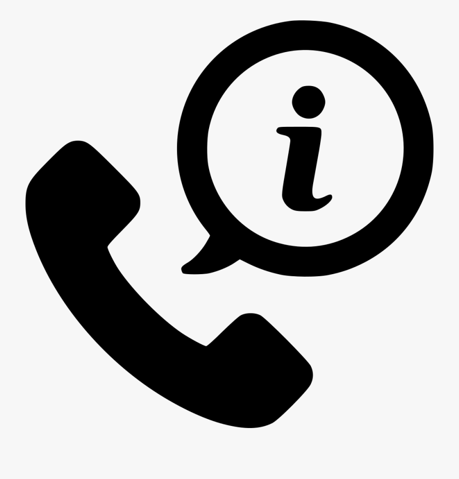 Info Support Information Phone Call Help Svg Png Icon - Call Information Icon Png, Transparent Clipart