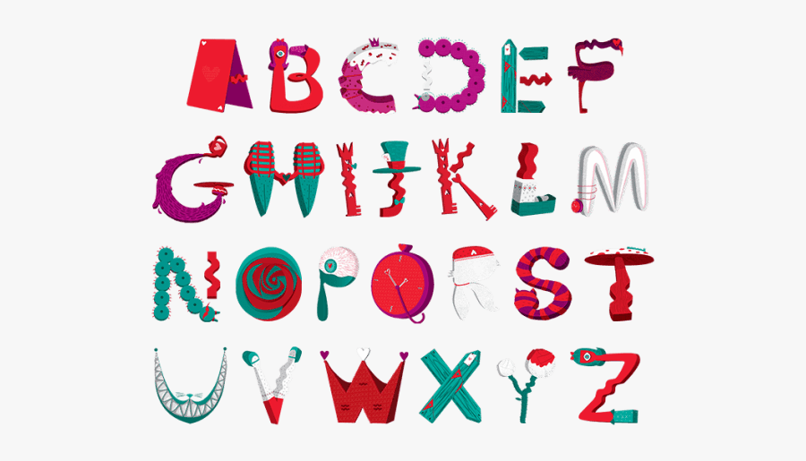 Clip Art Alice In Wonderland Font, Transparent Clipart